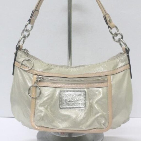 Vintage Rare Coach Poppy Sparkle Leather Satchel Purse - Picture 1 of 10